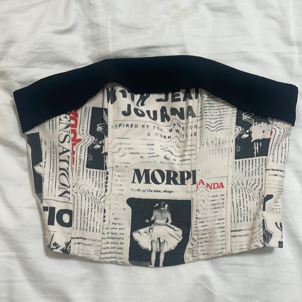 With Jéan Read All about It Newspaper Corset